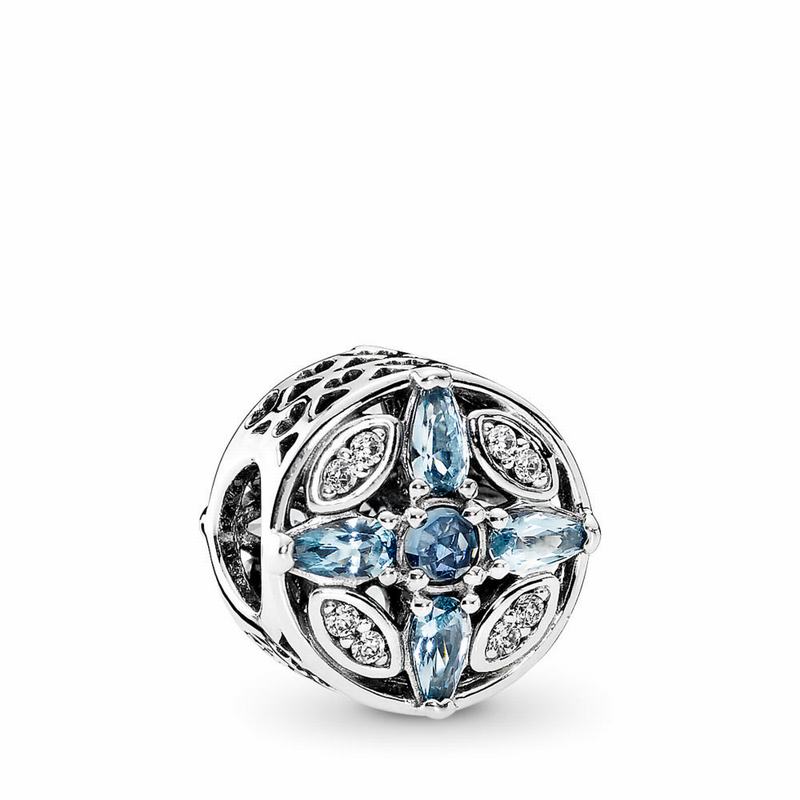 Pandora Patterns of Frost Charm Outlet NZ, Sterling Silver (945237-BCK)